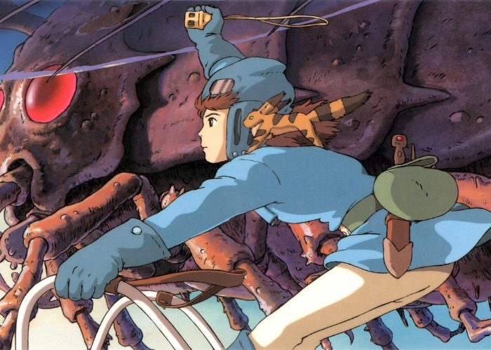 Nausicaa in the battle scene from Miyazaki's Nausicaa of the Valley of the Wind